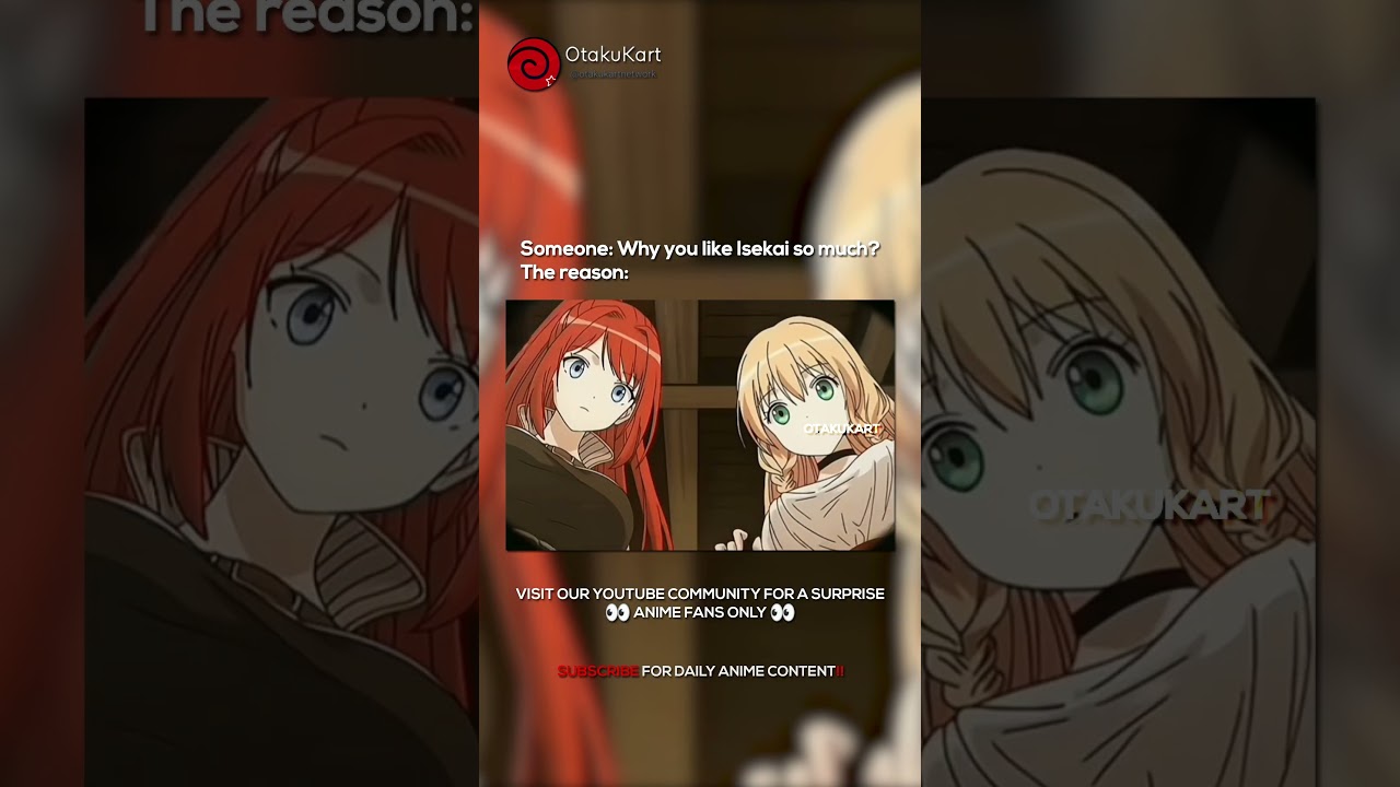 The real reason to like Isekai anime 🌚 #anime #animememes #animeedits #shorts