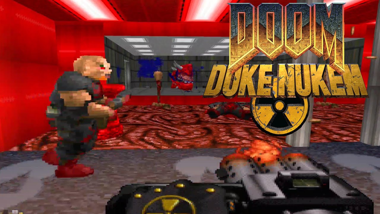 Doom 1 Duke Nukem Voxels Level 6 Halls Of The Damned (Gameplay Android)