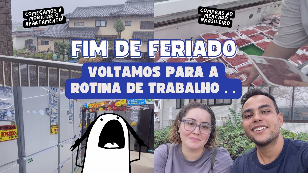 DE VOLTA A ROTINA DE TRABALHO NO JP/ FERIADO  COM TUFÃO PASSANDO/ COMPRAMOS UM GELADEIRA NOVA #vlog
