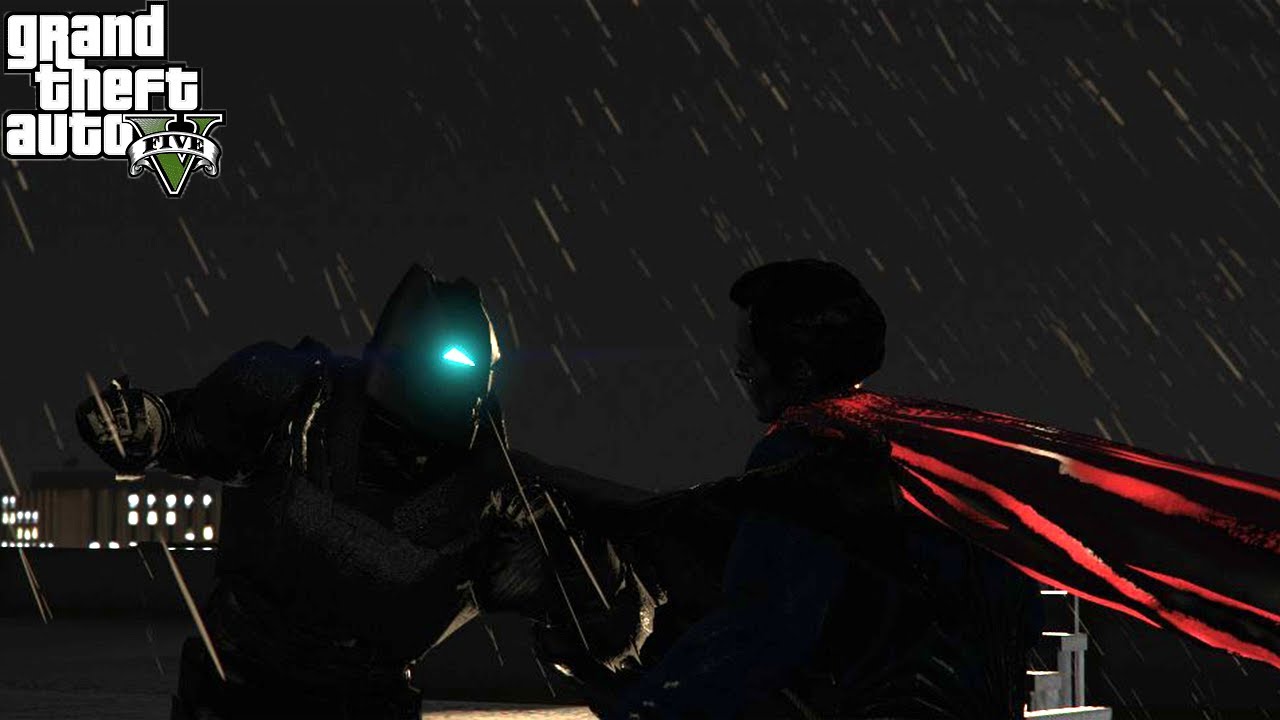 GTA 5 - Batman Vs Superman: Son of Krypton Vs Bat of Gotham | Dawn of Justice Concept
