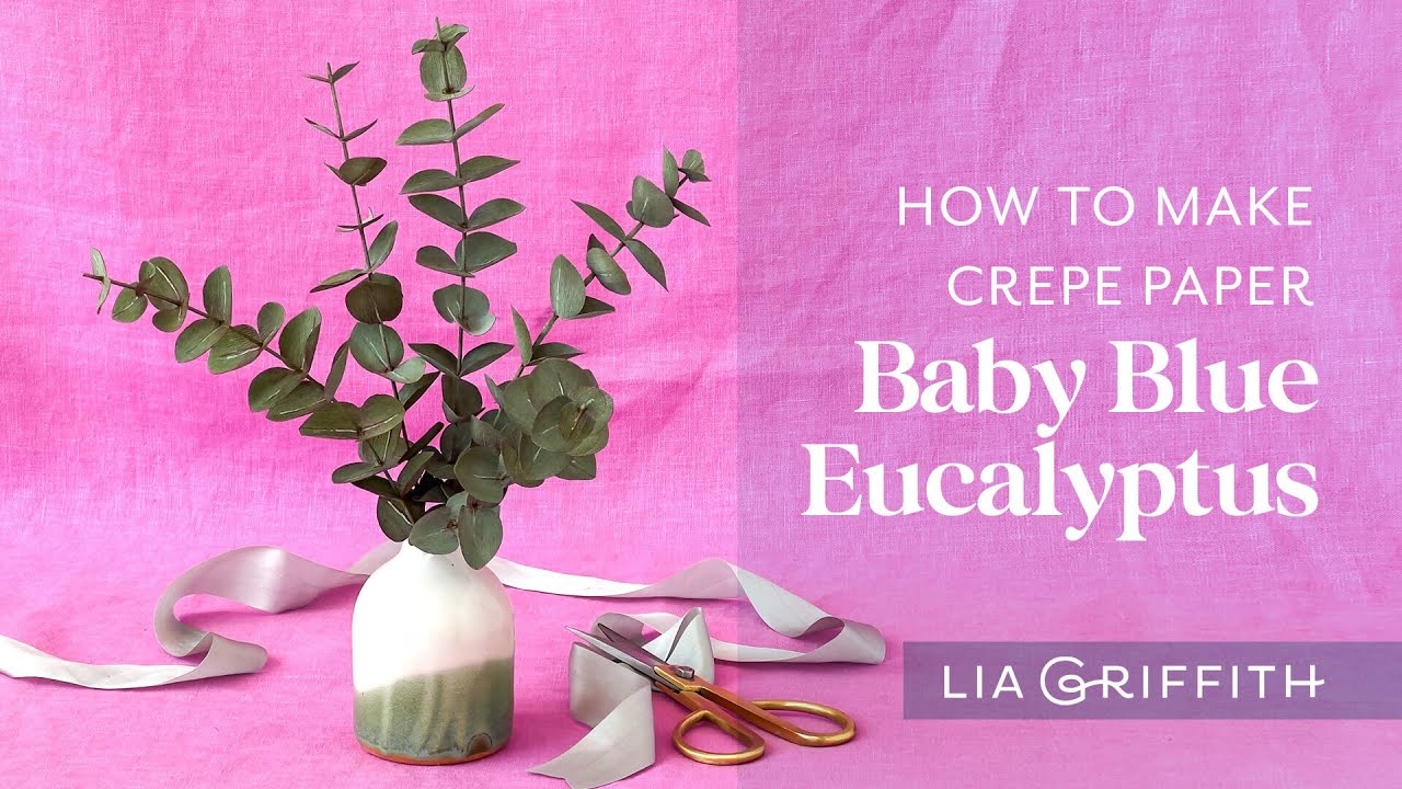 How to Make Crepe Paper Eucalyptus - Beginner Project!