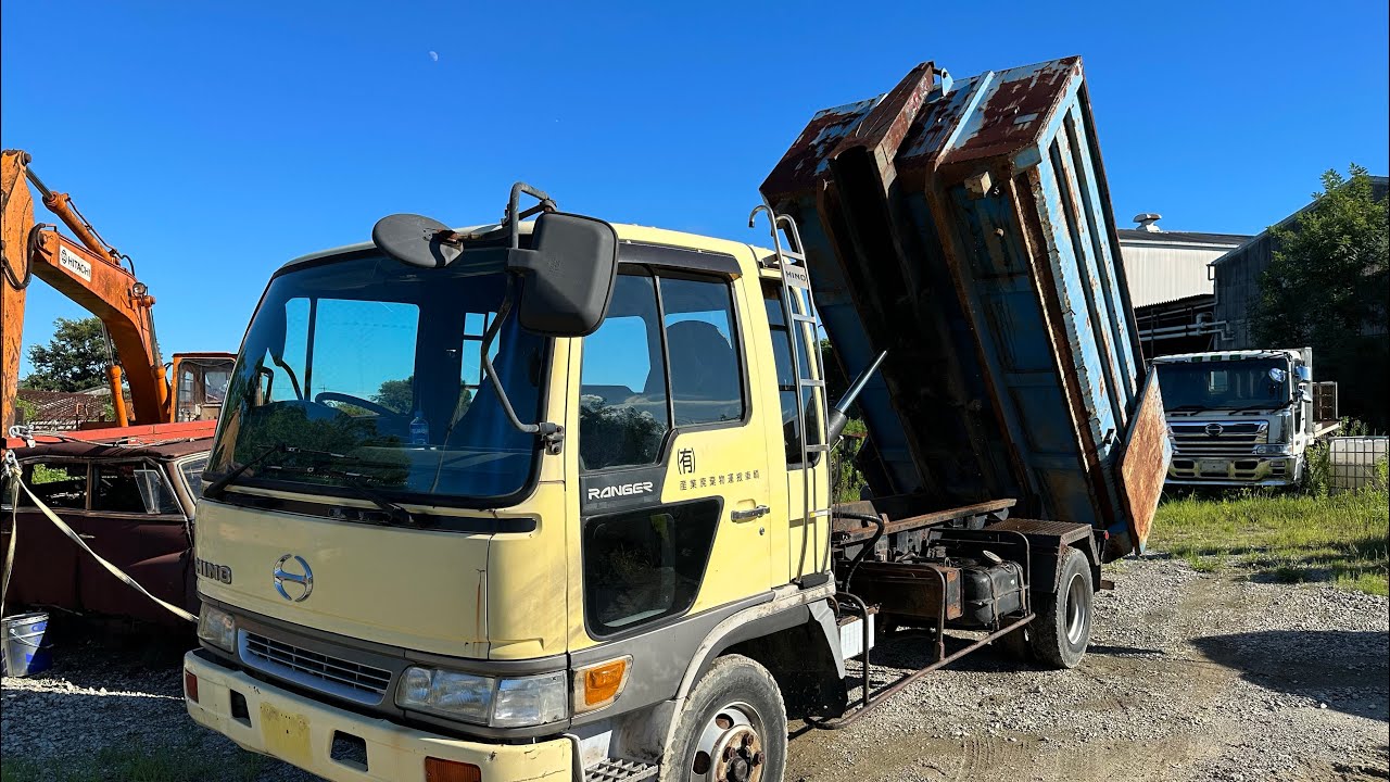 日野　レンジャー　J08C 7960cc 生エンジン　アームロール　KC-FD2JGBA