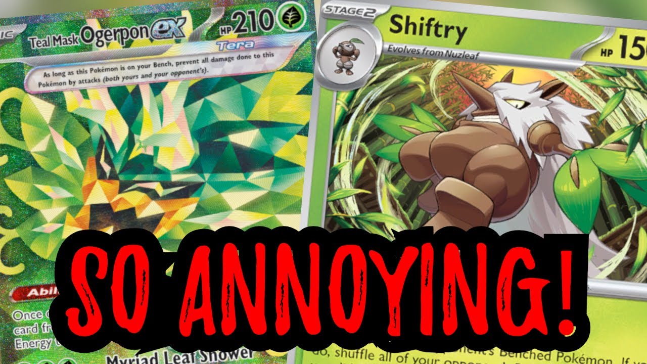 Shiftry MESSES THE BENCH With Ogerpon Twilight Masquerade Pokemon TCG Live