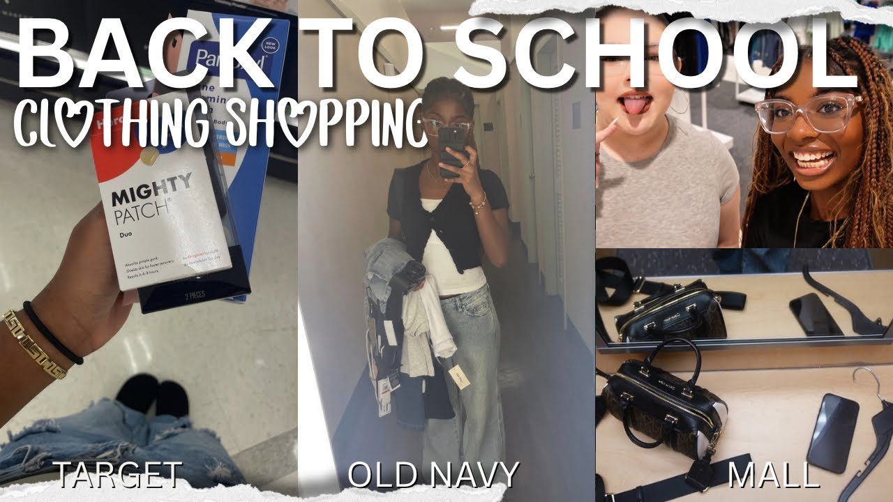 BACK TO SCHOOL CLOTHING SHOPPING | Sephora, H&M, ￼Old Navy, Macy’s, Target, and more!!