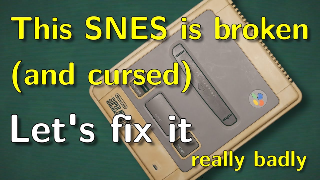 Resurrecting a thoroughly cursed Super Nintendo games console