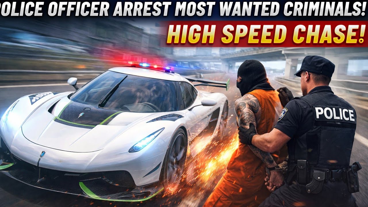 Police Simulator 🚓 Koenigsegg Jesko Hyper Cop Car 200+ MPH Top Speed Chase🔥 FASTEST cops👮🏻Car 😱