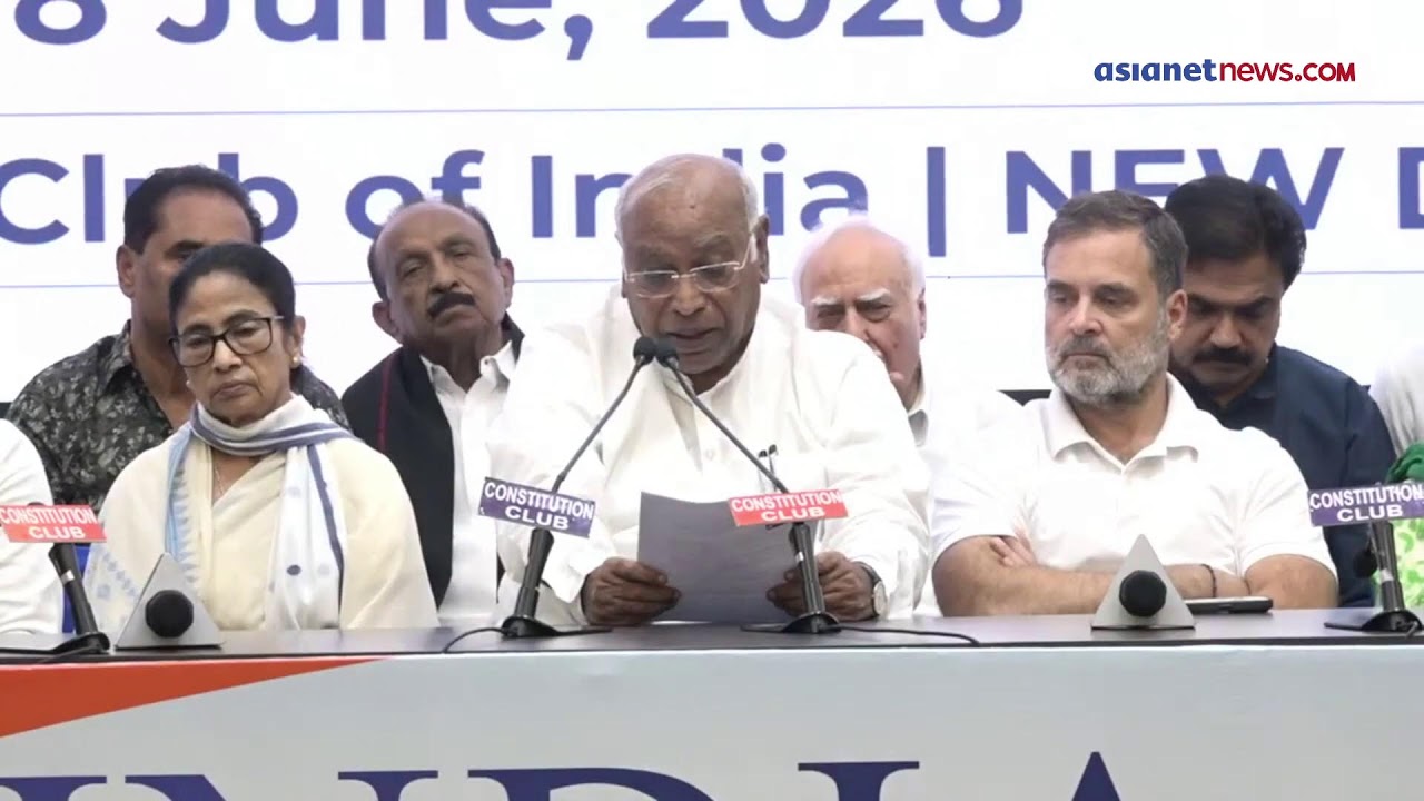 LIVE 🔴 INDIA Bloc Press Conference | Kharge, Rahul Gandhi & Mamata Banerjee Address Media