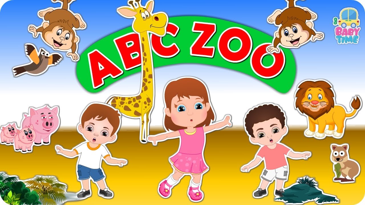 ABC Phonics Zoo Song | Alphabets Animals Song and Nursery Rhymes For Children By Baby Time