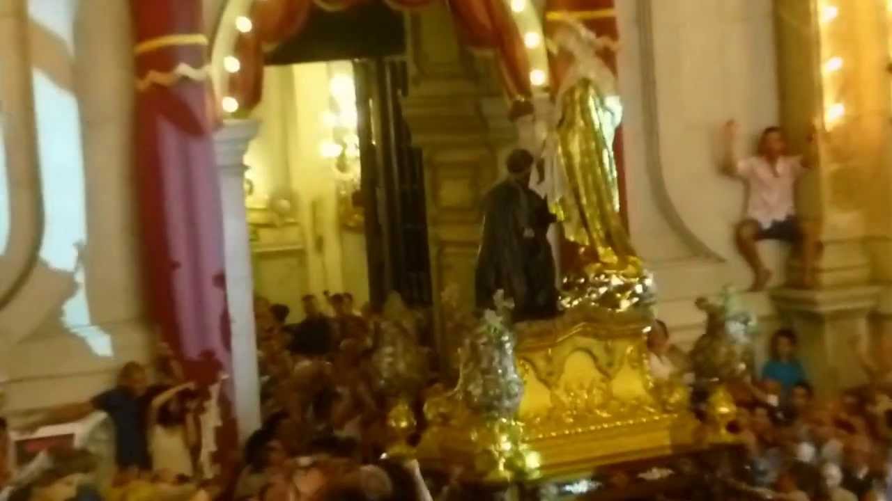 St. Cajetan Statue Almost Falls 11/08/2013