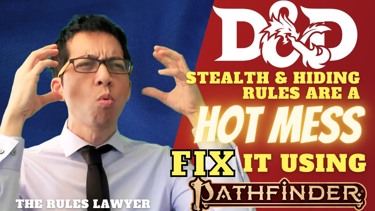 FIX D&D Stealth + Hiding: LET's LEARN Pathfinder 2e's rules (Part 1: Rules Explanation)
