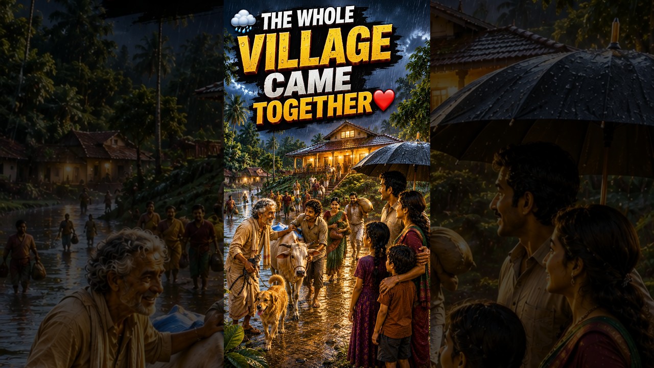 The Flood Took Everything&hellip; But the Village Stayed Together ❤️🌧️ | Our Village Soul #shorts