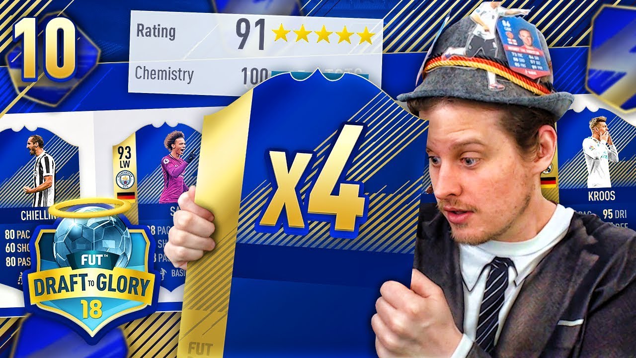 OMG 4X TOTS PLAYERS! BEST DRAFT EVER?! DRAFT TO GLORY 10! FIFA 18 ULTIMATE TEAM