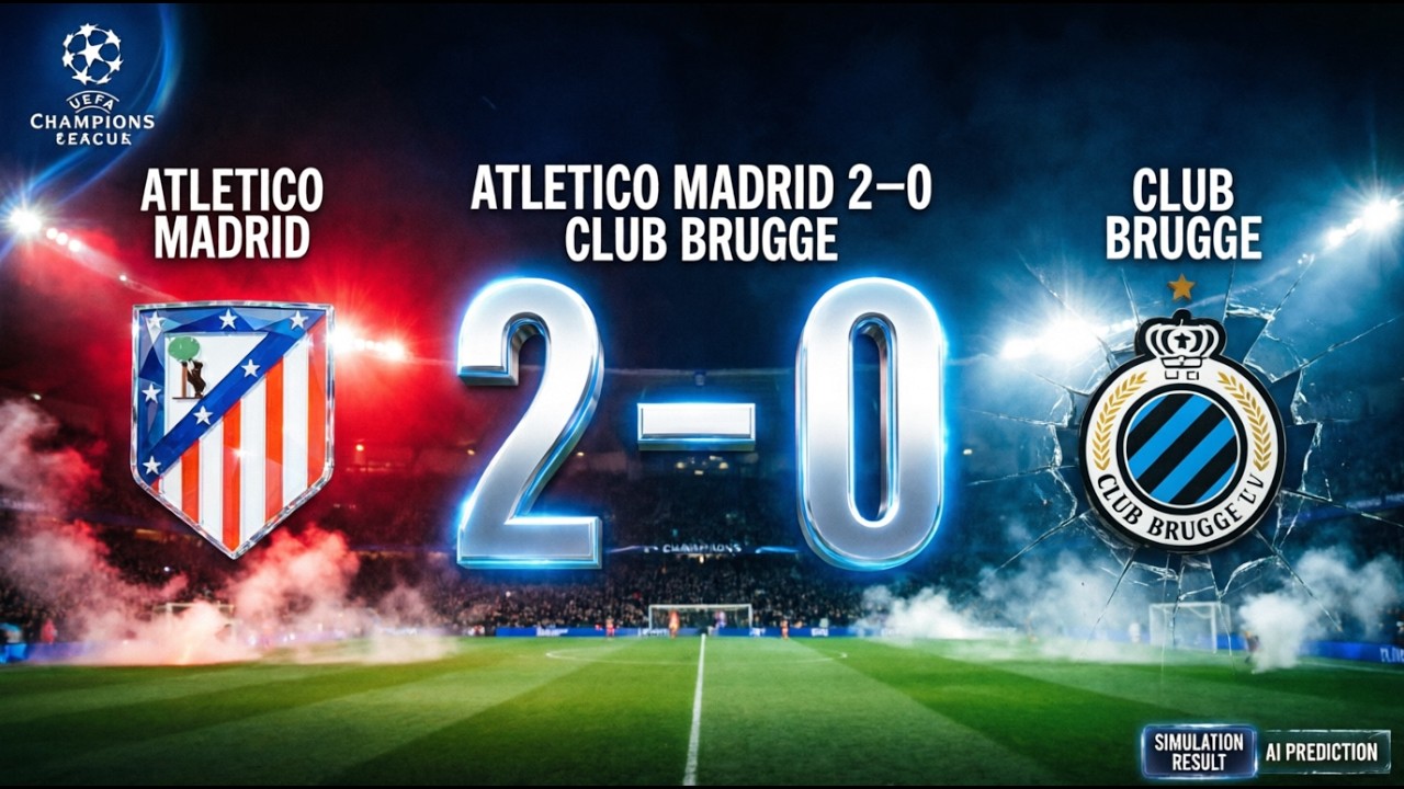 Atletico Madrid vs Club Brugge LIVE 🔥 UEFA Champions League Full Match Simulation | UCL 2025/26