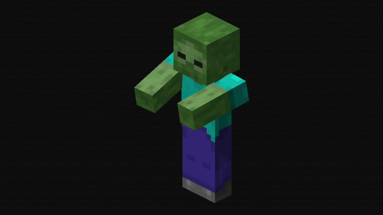 1 hour of silence sometimes broken by a Minecraft zombie 