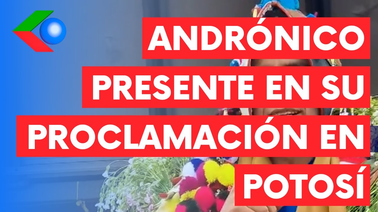 ¿Andrónico ROMPE CON EVO MORALES? Sectores en Potosí lo proclaman candidato presidencial