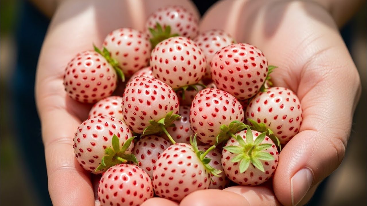 Do you Know Pineberry Looks like a white Strawberry and Tastes Surprisingly like Pineapple Fruit