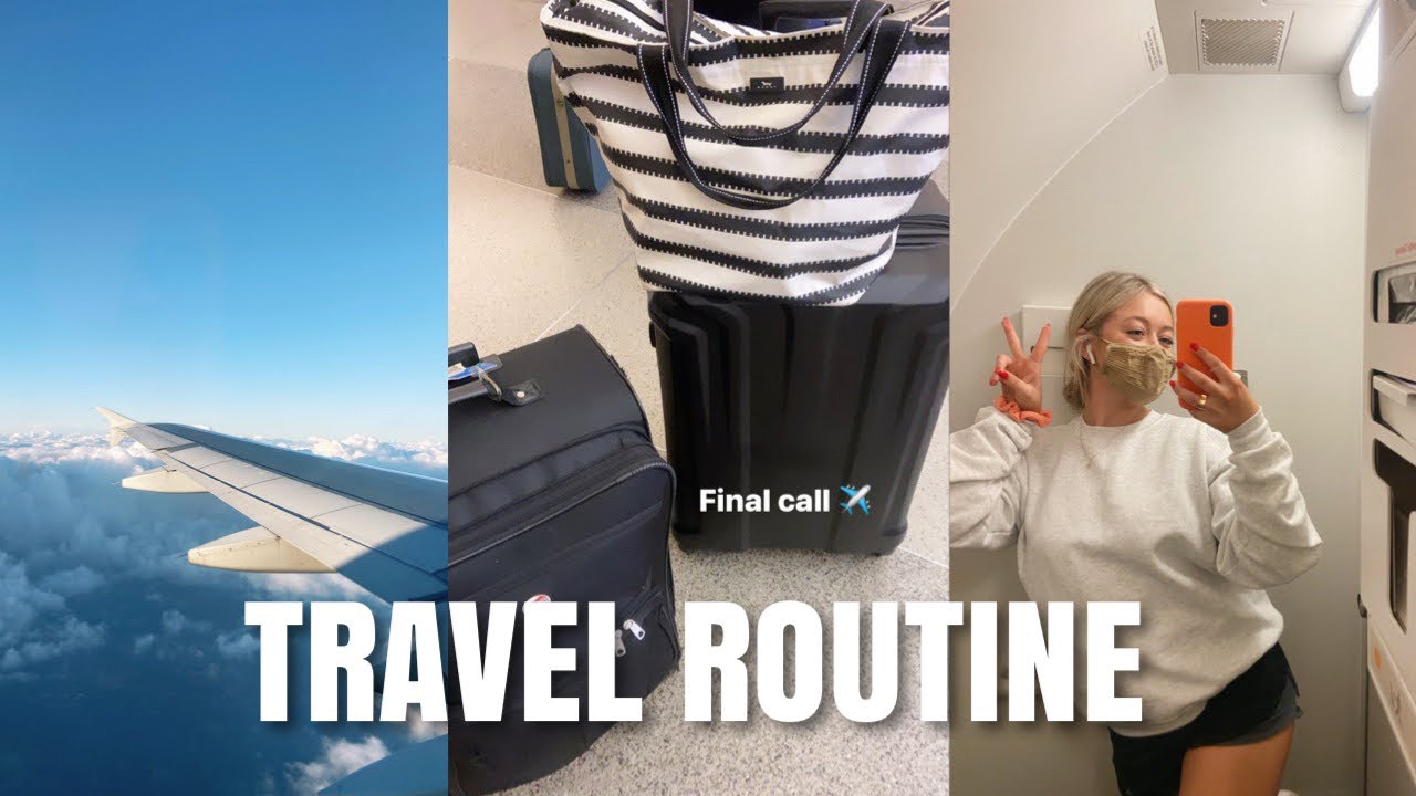 TRAVEL ROUTINE | what's in my carry on & travel with me to cali!
