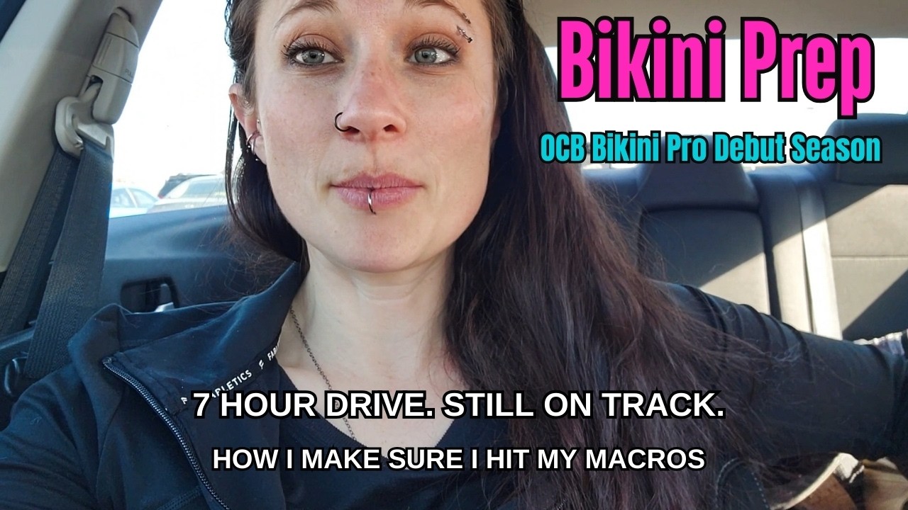 How I Stay on Track During Travel | Full Day of Eating on Bikini Prep (7-Hour Drive)