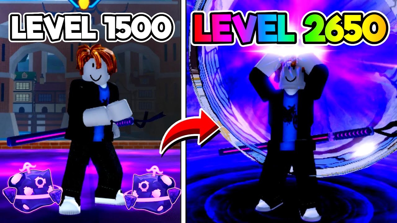 UPEI DO 1500 AO 2650 COM A GRAVITY DESPERTADA NO BLOX FRUITS - ROBLOX