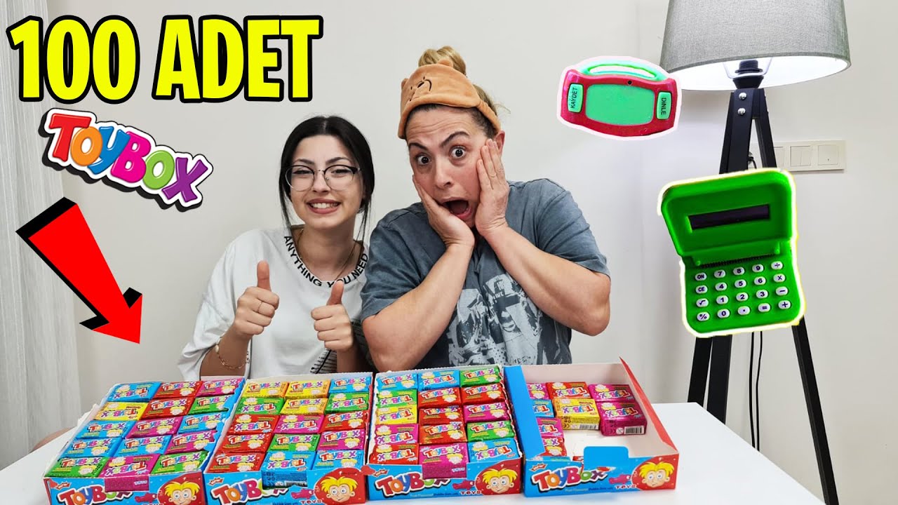 100 ADET TOYBOX KUTUSU  AÇTIK ! HESAP MAKİNESİ VE SES KAYIT CİHAZI | EYLÜL LAL
