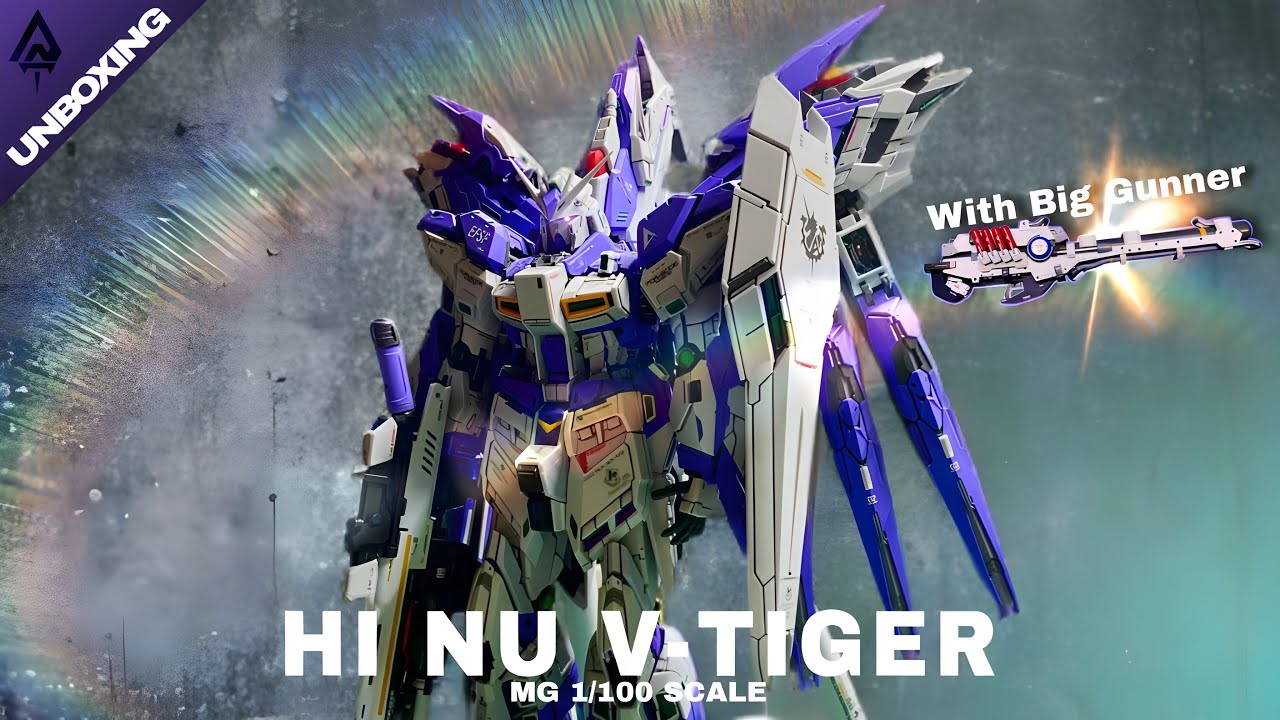 MG Hi Nu V-Tiger Metal Frame & Big Gunner #unboxing #review
