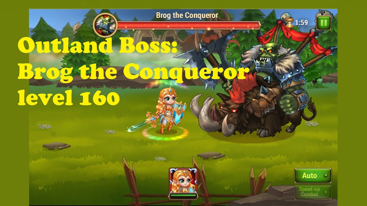 Hero Wars - Defeating Level 160 Brog !!!