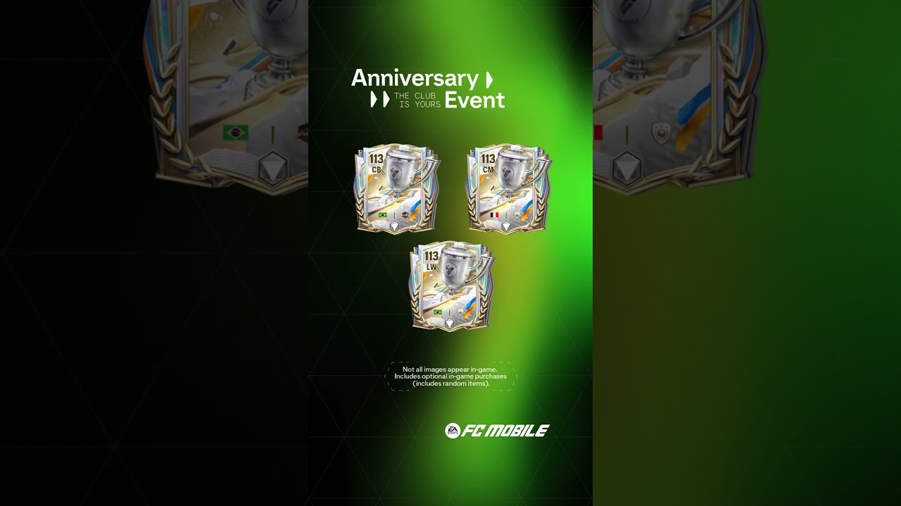 Three of the best. 🤙 The #FCMobile Anniversary Event starts Thursday UTC.