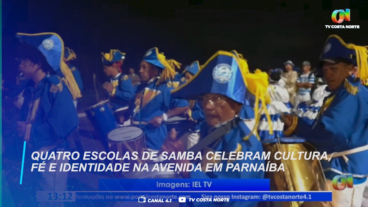 Quatro escolas de samba celebram cultura, fé e identidade na avenida em Parnaíba