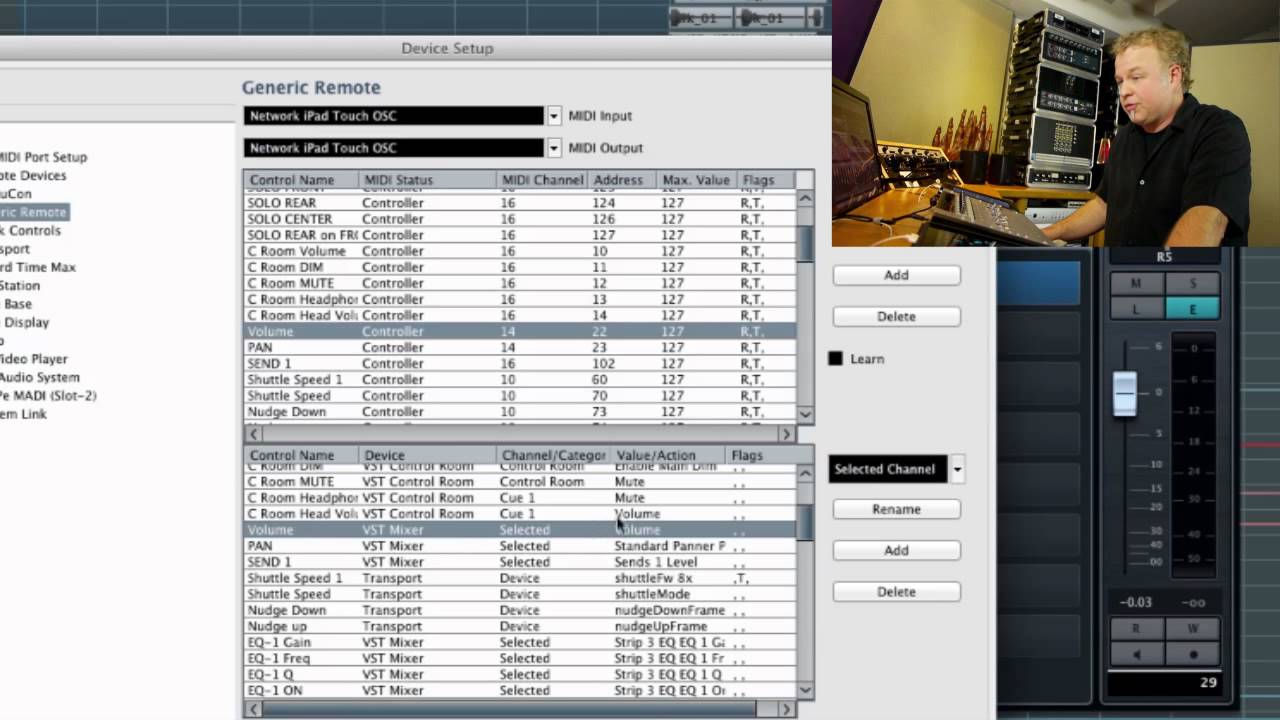 iPad Touch OSC and Nuendo Tutorial - Audiogrotto