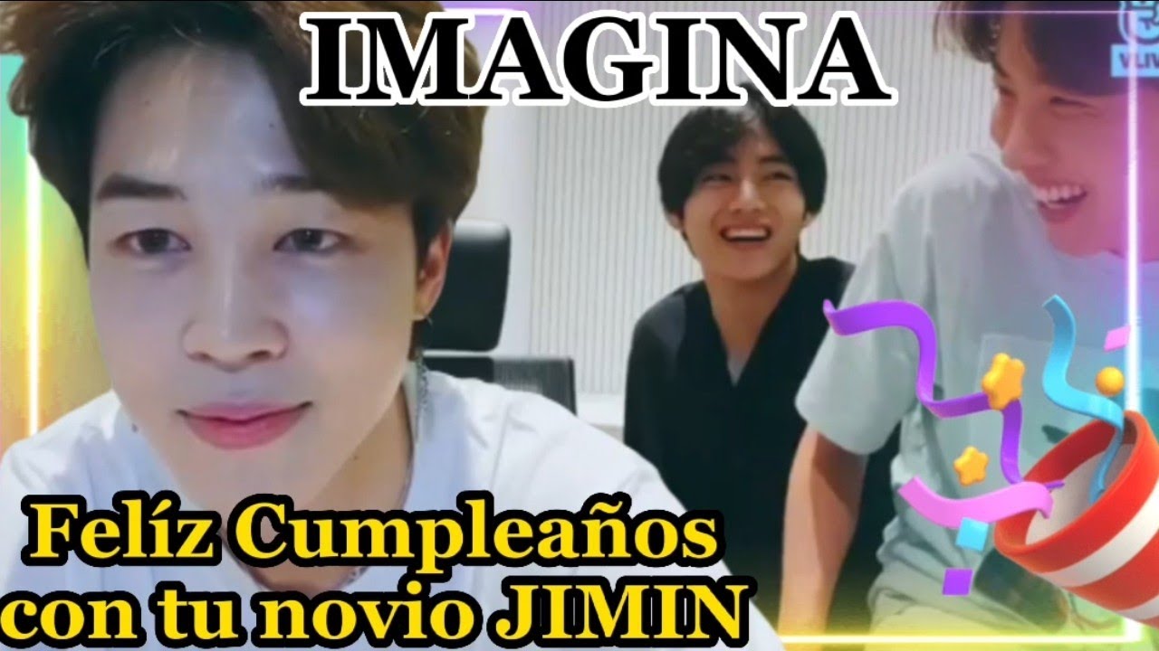 Videollamada con Jimin(tu novio) Jhope y Taehyung *celoso*|