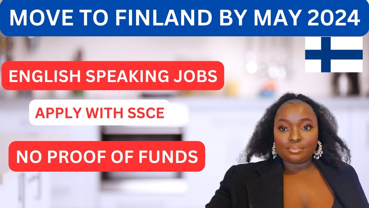 COME TO FINLAND FOR FREE IN MAY 2024 - NO PROOF OF FUNDS | English jobs | free accomodation