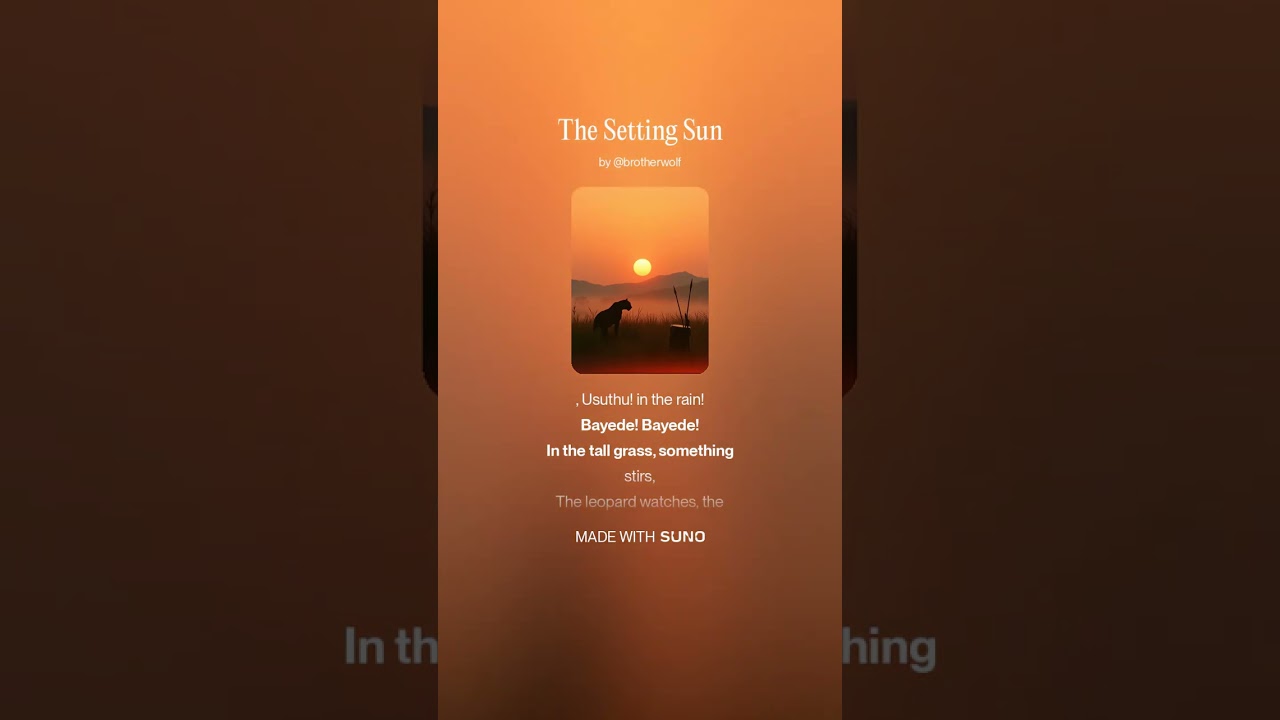 The Setting Sun
