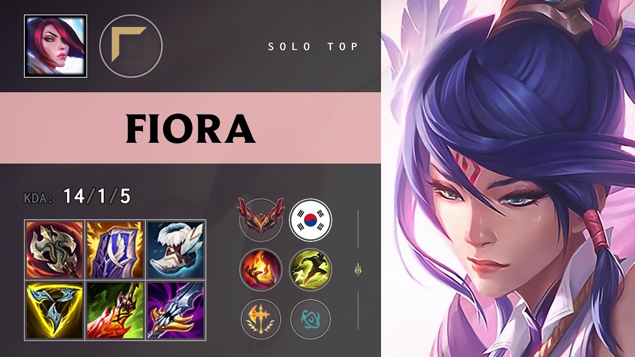 Fiora Top vs Dr. Mundo - KR Grandmaster Patch 26.14