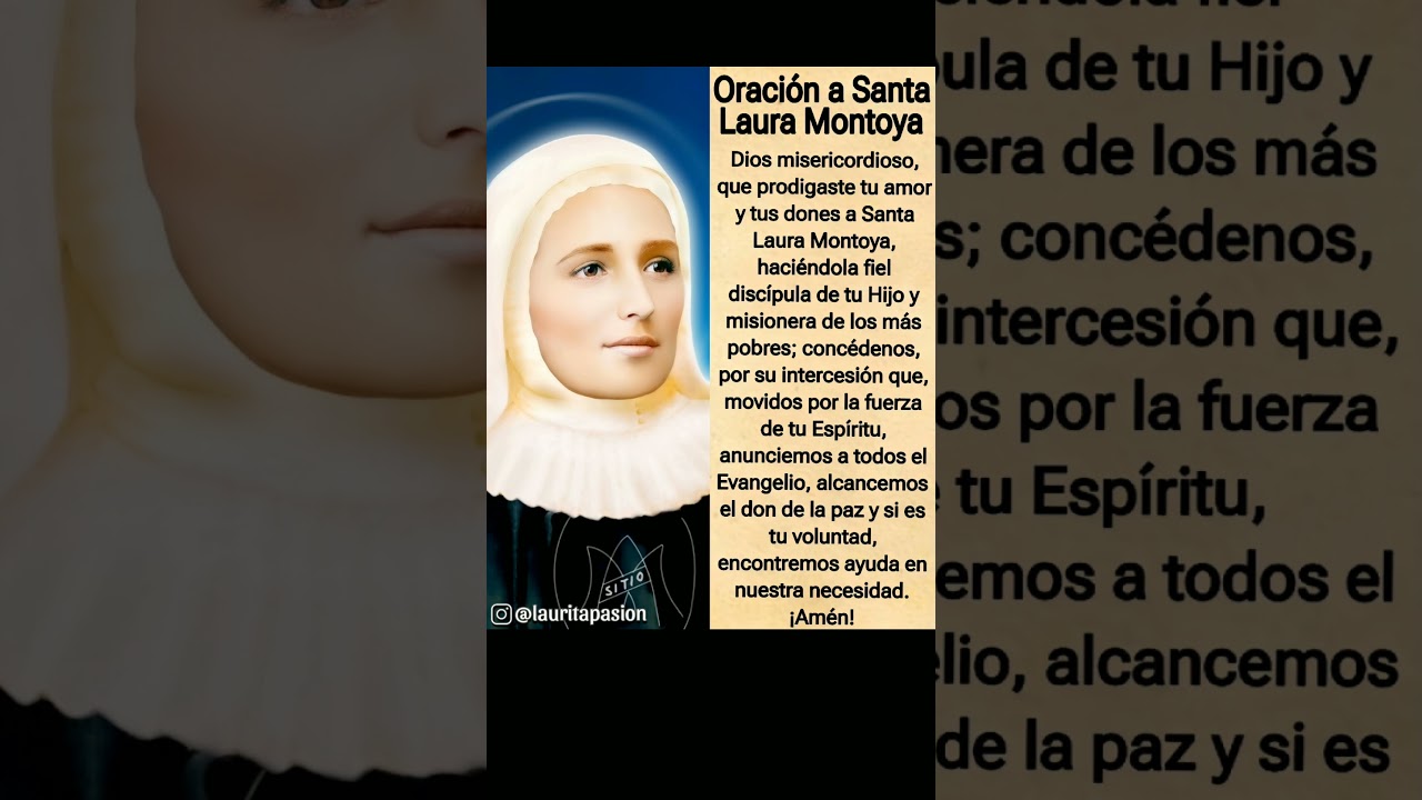 🌹21 de Octubre - Santa Laura Montoya🌹#ora&ccedil;&atilde;o #oracion #santalaura #santalauramontoya