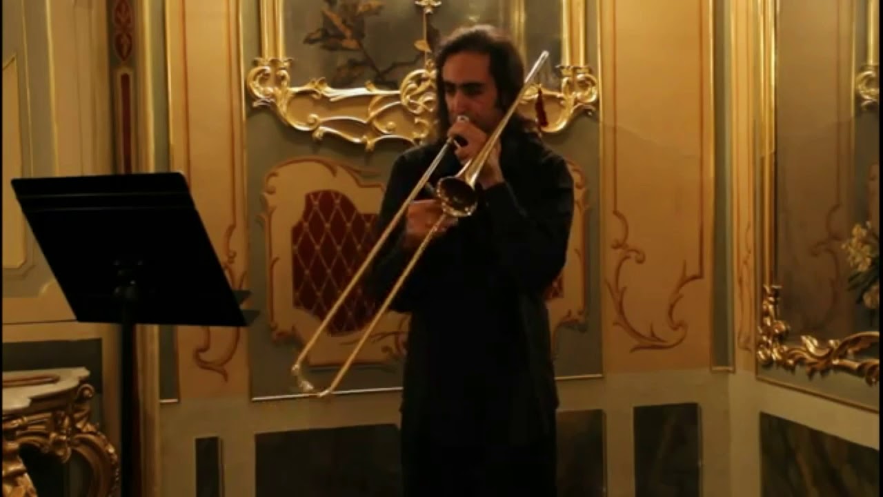 Gregorio Sanchez plays tenor Sackbut