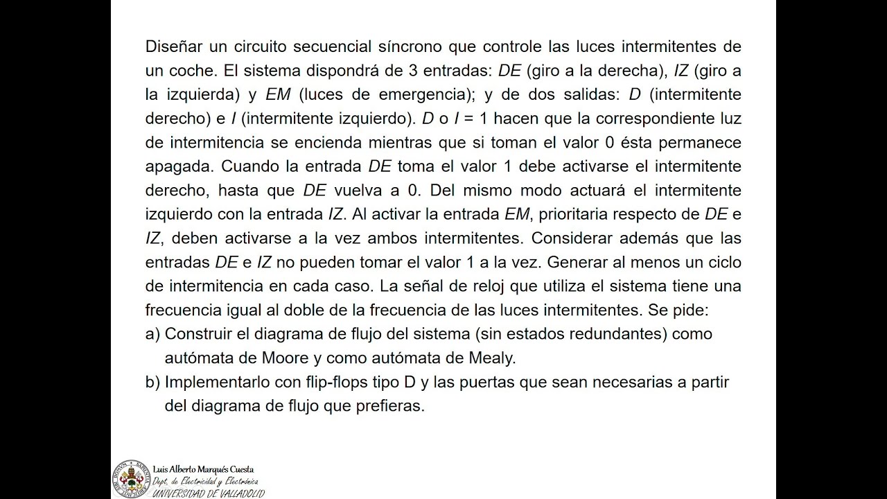 Cuestión 7 sobre circuitos secuenciales síncronos