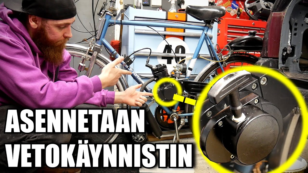 MOOTTOROITU POLKUPYÖRÄ SAA VETOKÄYNNISTIMEN