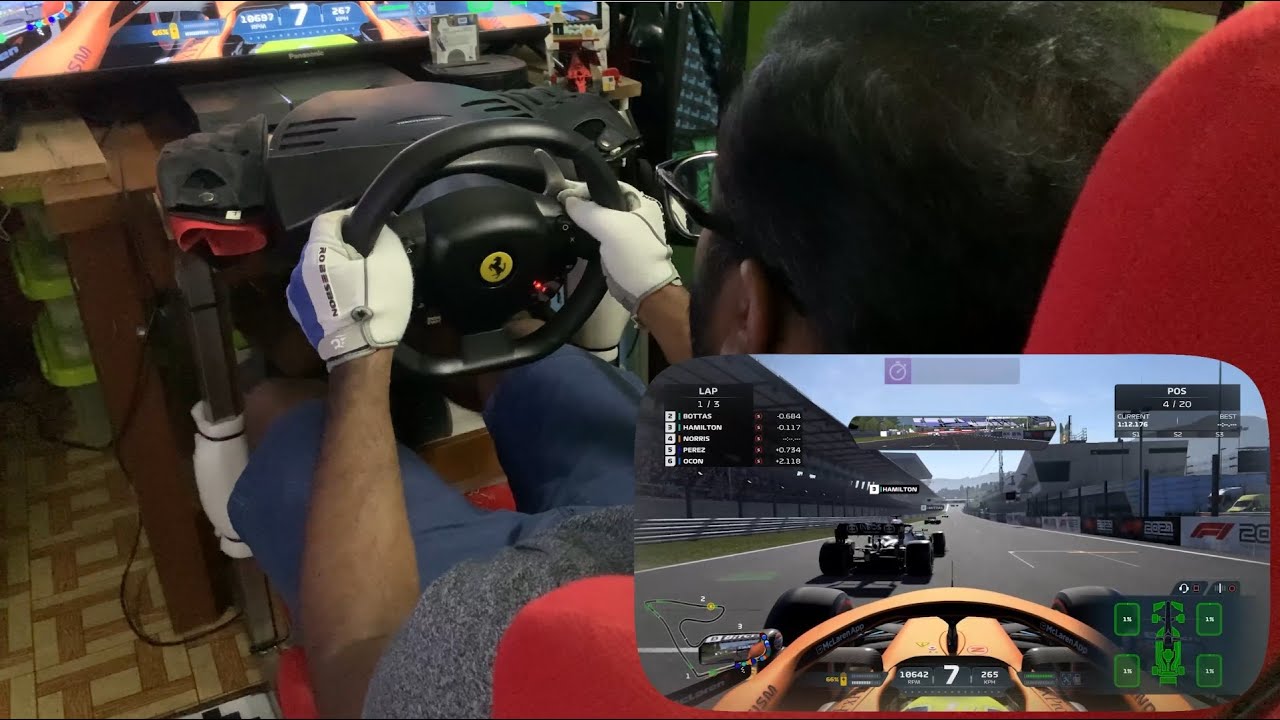 Racing in F1 2021 and experience of using Thrustmaster T80 Ferrari 488 GTB edition after 1 Year (4K)