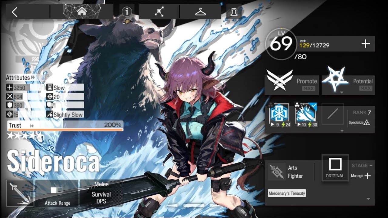 Arknights Sideroca Ultimate Skill Against Some Bosses