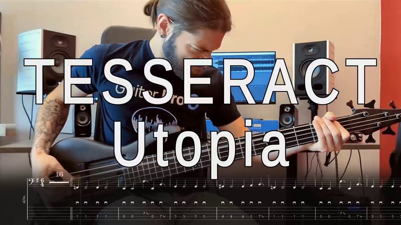 TesseracT - Utopia // Bass cover + TABS // Ibanez AFR