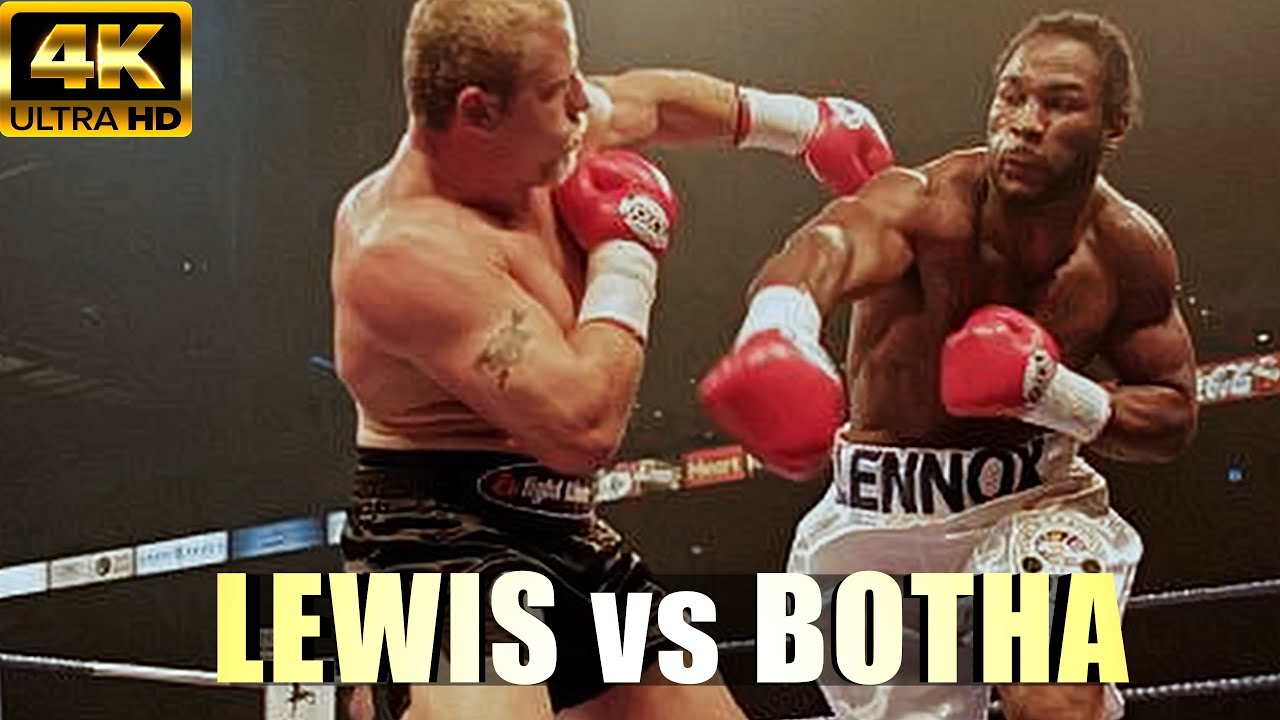 Lennox Lewis vs François Botha | BRUTAL KO Boxing Fight |4K Ultra HD