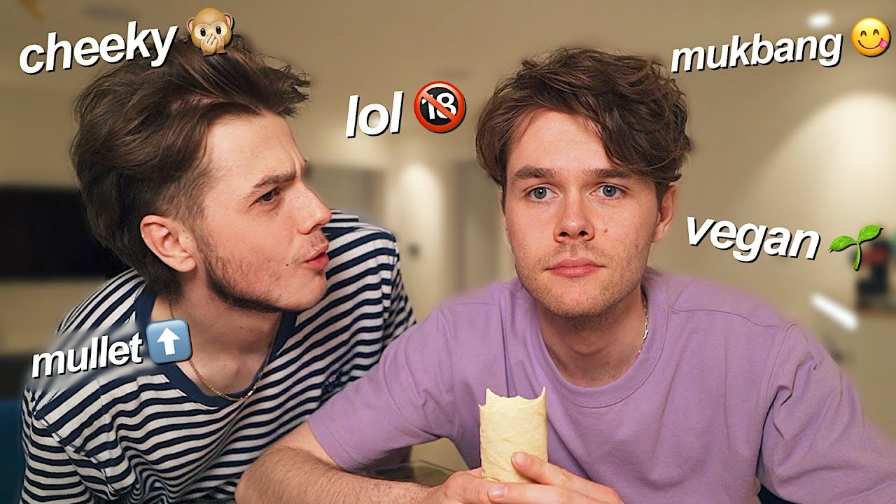 vegan mukbang with two cheeky british boys 😜
