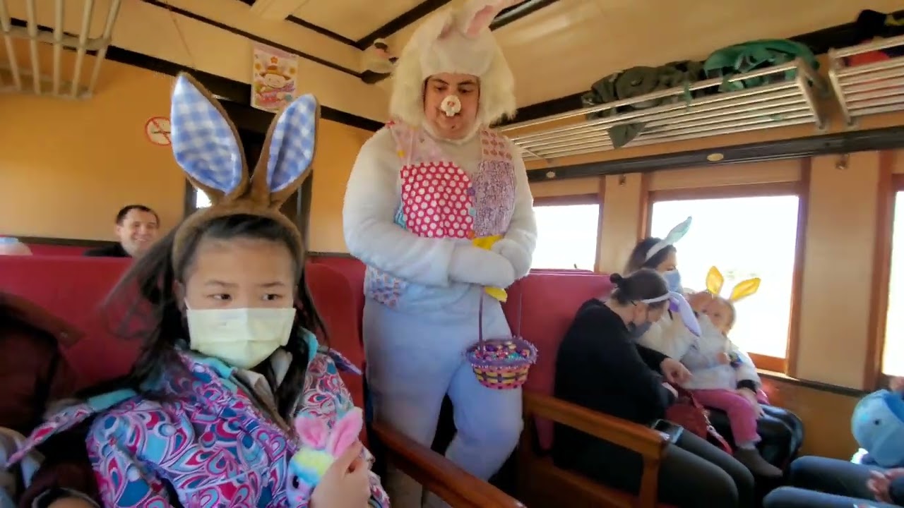 2022 Easter Bunny 🐰 Train at Tottenham Station 🚉,  South Simcoe Railway, Ontario 🇨🇦 Canada