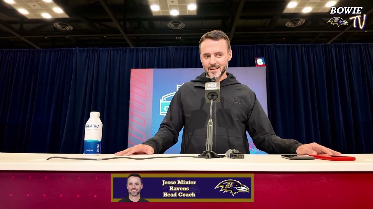Hear From Baltimore Ravens HC Jesse Minter | NFL Combine (2-24-2026) 