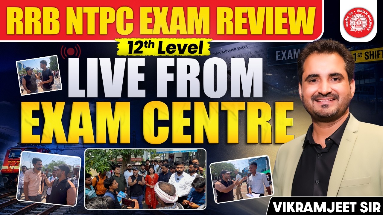 RRB NTPC UG Exam Review: NTPC UG Analysis Today | NTPC UG 7 May Exam Review | Ft. Vikramjeet Sir