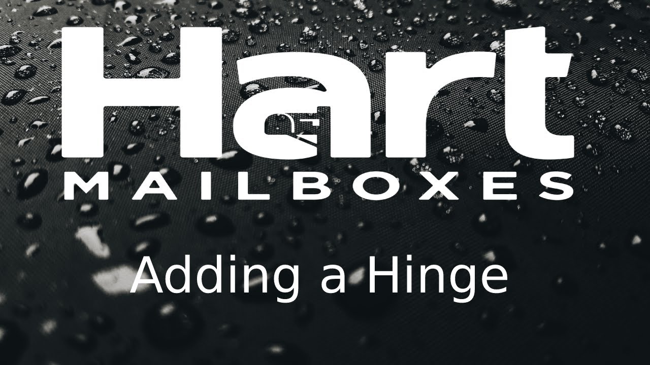 Adding a hinge to a Cast Aluminum Mailbox