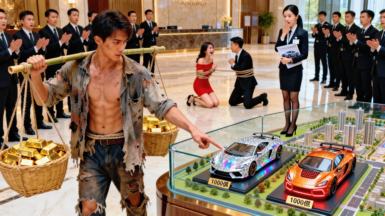 窮小子買車被未婚妻帶著情人當眾羞辱像乞丐！下秒甩出千億黑卡，直接買下全部豪車，全場瞬間死寂，未婚妻哭著求原諒！#cdrama #movie #短剧 #情感 #爽文 #系统