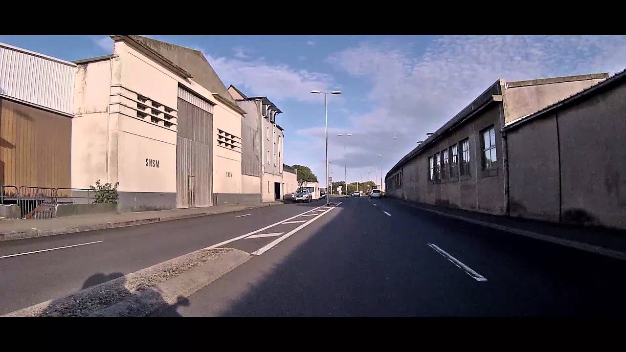 Motorbike, Riding into St Malo Ferry Port Via D126, Brittany Ferries, Fazer FZS600, August 2015