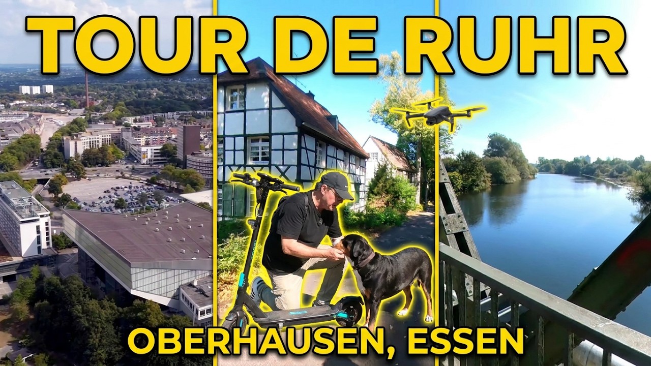 Das Ruhrgebiet von oben und unten: Von Oberhausen zum Ruhrtal durch Essen zur Schwimmbrücke Holtey