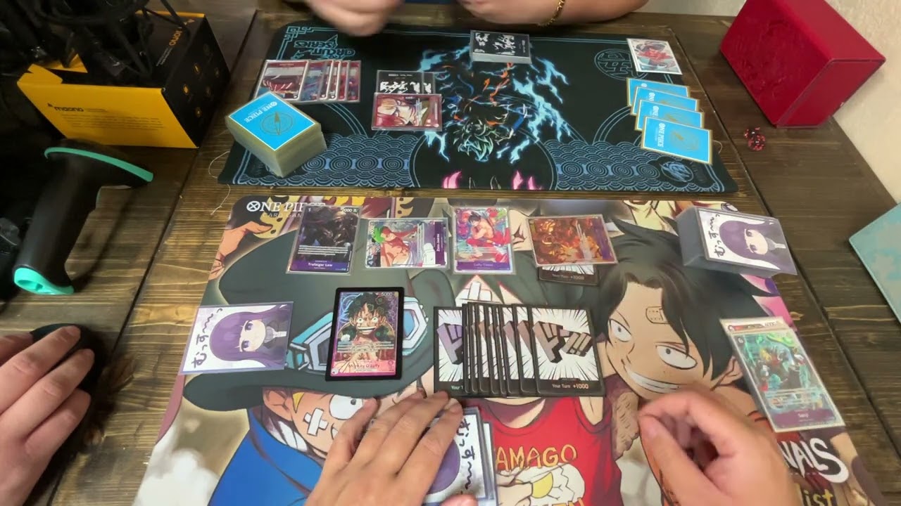 (OP09) Purple Luffy vs Shanks! Cardboardia Manga Tourney Round 3! One Piece TCG POV